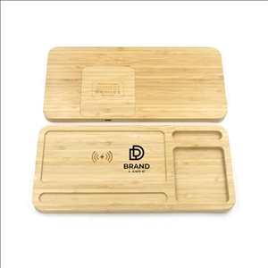 15W Eco-Friendly Bamboo Wireless Charge Pad